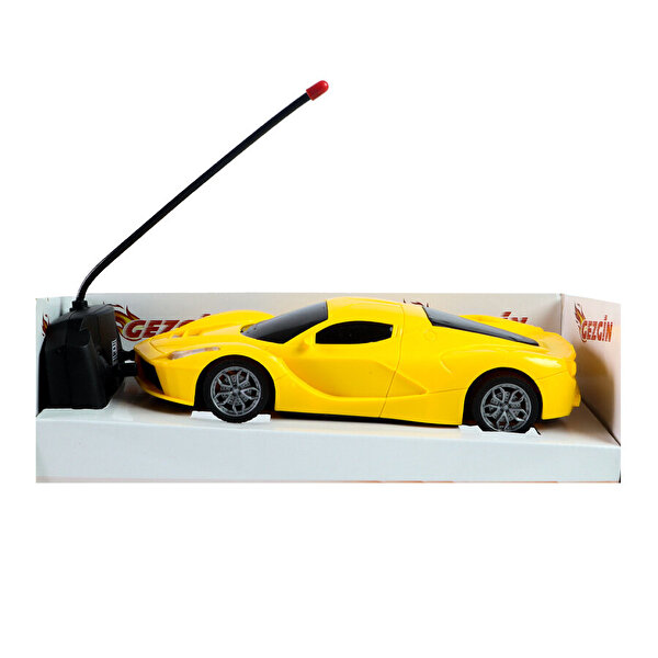 1:18 Pilli Uzaktan Kumandalı Full Fonksiyon Sarı Gezgin Araba