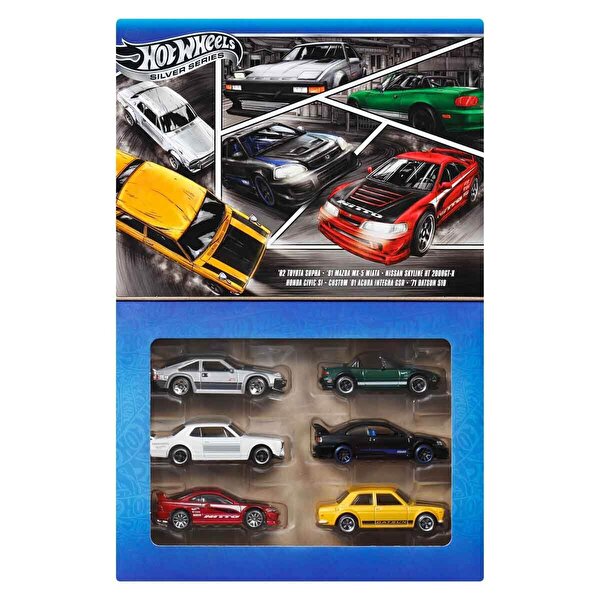 Hot Wheels Japon Temalı 1:64 6’lı Araba Seti JBY77