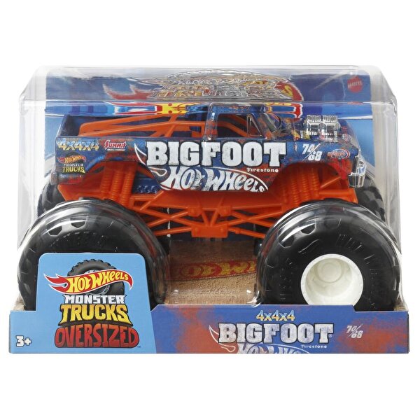 Hot Wheels Trucks 1:24 Arabalar 4x4x4 Big Foot HKM53