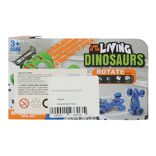 Akrobatik Sürtmeli Yarış Arabası Siyah