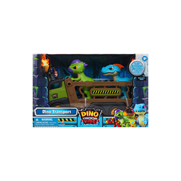 Dino Troops Kids Pachycephalosaurus & Raptor Figür ve Taşımacı Kamyon