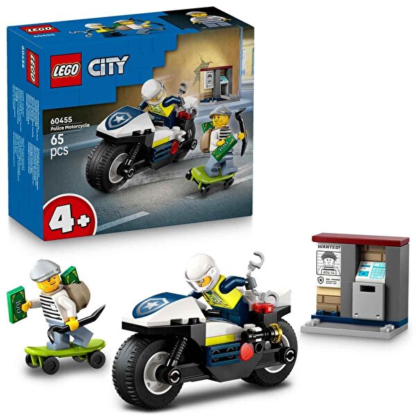 LEGO City Polis Macera 3’lü Özel Set Paket (Polis Araba + Polis Motosikletli Kovalamaca + Mini Formula Yarış Aracı)