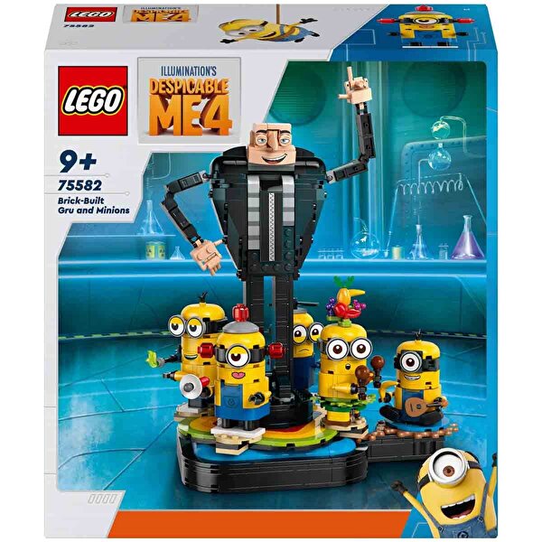 LEGO Despicable Me 4 Yapım Parçalarından Gru ve Minyonlar 75582