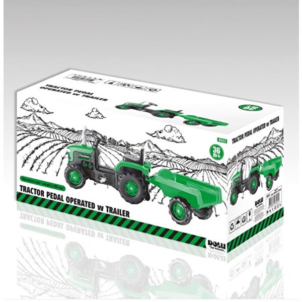 Dolu Römorklu ve Pedallı Traktör