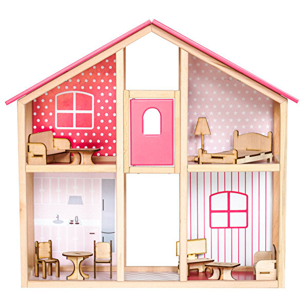 Asansörlü Ahşap Ev 1002 Pembe