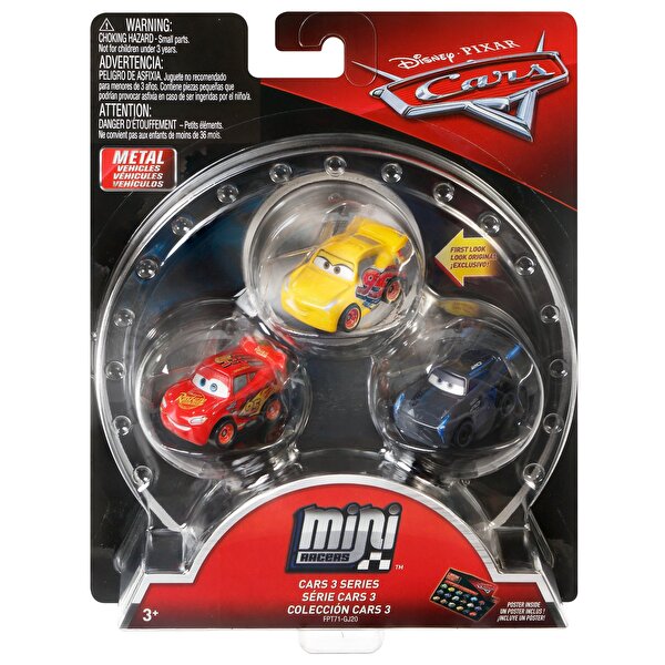 Cars Mini Karakter Arabalar Üçlü Paket