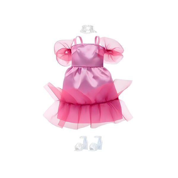 Barbie'nin Kıyafet Koleksiyonu Pembe Elbise HJT20