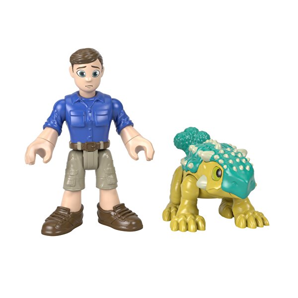 Imaginext Jurassic World Figürler Ankylosaurus Bumpy ve Ranger HCJ05