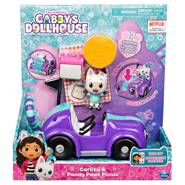 Gabby's Dollhouse Carlita ve Pandy Paws Piknik Seti