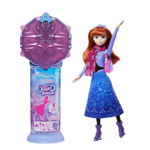 Disney Frozen Jewel Reveal Buz Patencisi Anna Sürprizli Bebek ve Aksesuar Seti JMC94