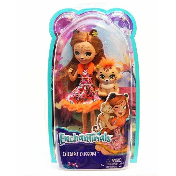 Enchantimals Popüler Karakter Bebekler Çita Cherish Bebeği FJJ20
