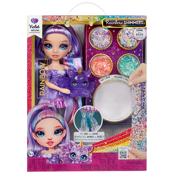 Rainbow High Parıltılar ve Slime Bebekleri Violet Willow
