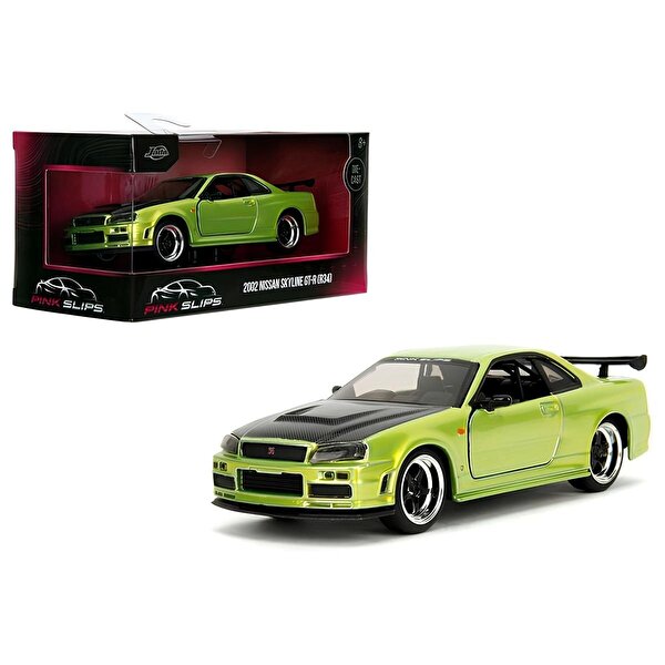 Jada Pi̇nk Sli̇ps 1:32 Ölçekli Araba 2002 Nissan Skyline GT-R (R34)