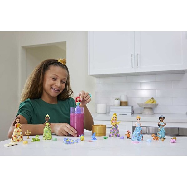 Disney Prenses Color Reveal Renk Değiştiren Ana Karakter Bebekler HMB69