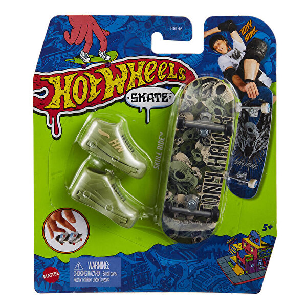 Hot Wheels Skate Parmak Kaykay ve Ayakkabı Skull Ride HGT66