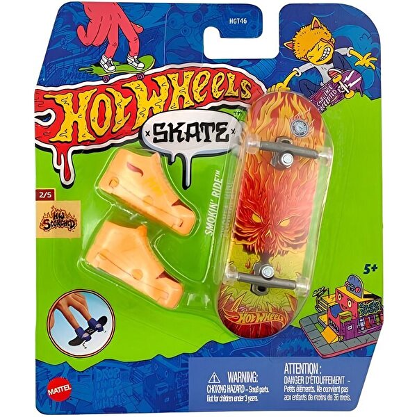 Hot Wheels Skate Parmak Kaykay ve Ayakkabı Paketleri Smokin' Ride HVJ74