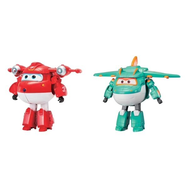 Hari̇ka Kanatlar Dönüşüm Karakterler Supercharged Jett ve Ti̇no  2'li̇ Paket