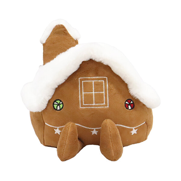 Yılbaşı Ginger Home Şekilli Kırlent Peluş