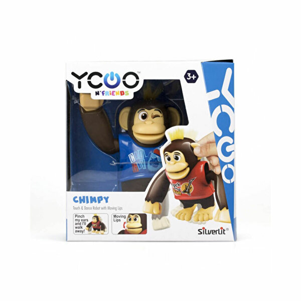 Chimpy Robot Mavi T-Shirtlü