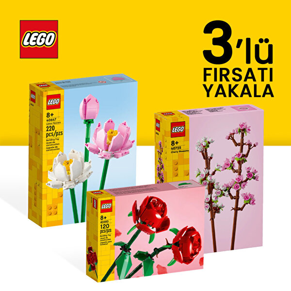 LEGO 3'lü Çiçek Seti