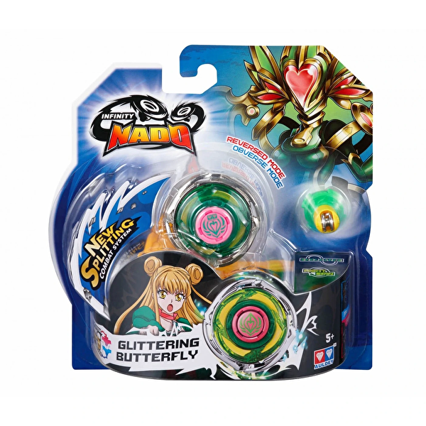 Infinity Nado Standart Metal Seri Glittering Butterfly (Parıldayan Kelebek) Aksesuar Seti