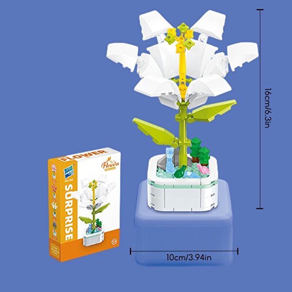 Saksıda Çiçek Yapım Seti Lily