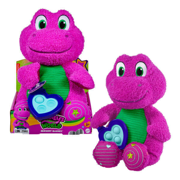 Fisher Price Barney Duyusal Peluş 30 Cm