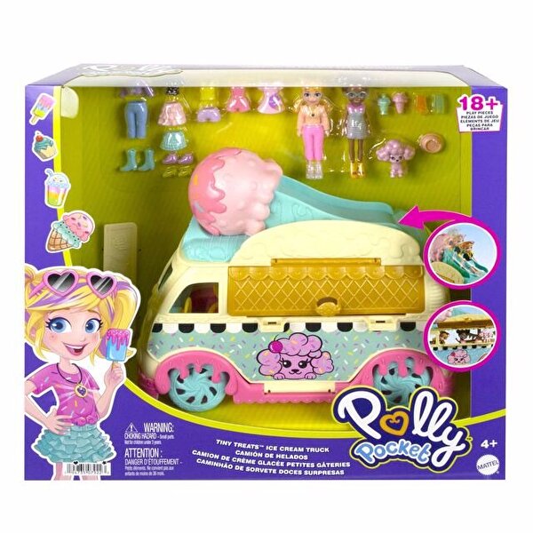 Polly Pocket Minik Lezzetler Dondurma Arabası HHX77