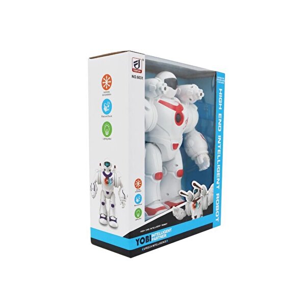 Sesli Ve Işıklı Savaş Robotu Kırmızı