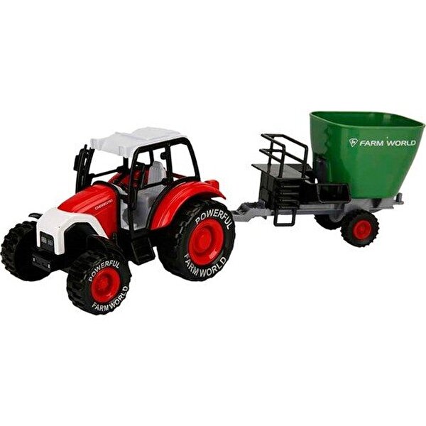 1:24 Sürtmeli Traktör Kırmızı