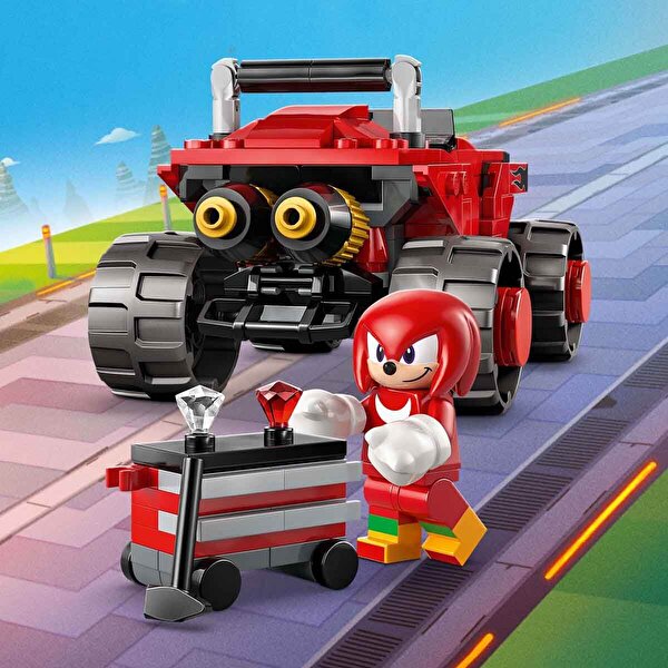 LEGO Sonic the Hedgehog Silver’ın Arabası Knuckles’ın Canavar Kamyonuna Karşı 77118