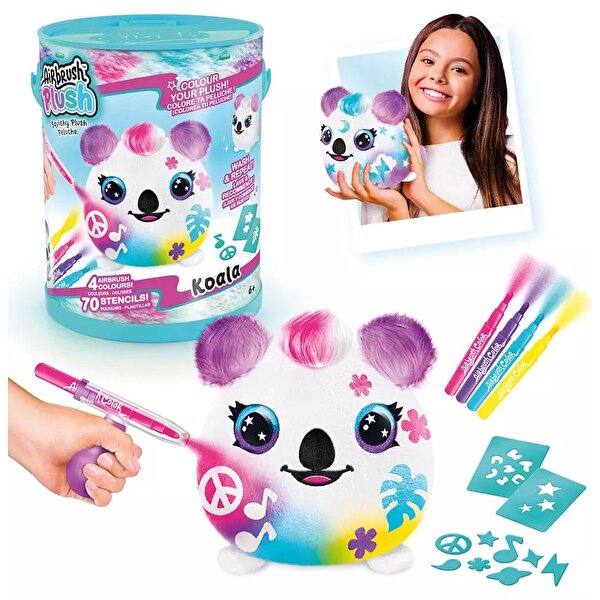 Airbrush Plush Sürpriz Squishy Paint Bucket Koala