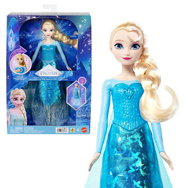 Disney Frozen Şarkı Söyleyen ve Işıklı Elsa Bebek JLJ07