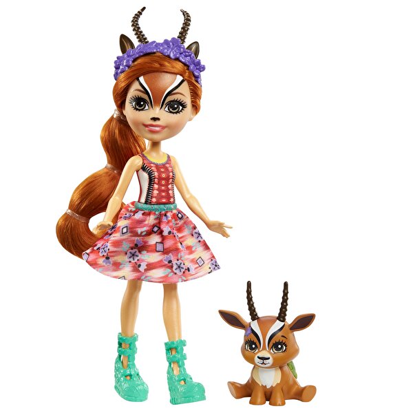 Enchantimals Popüler Karakter Bebekler Gabriela Gazelle ve Spotter GTM26