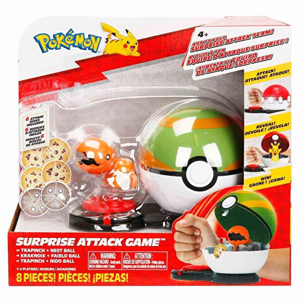 Pokemon Surprise Attack Oyun Seti Trapinch ve Nest Ball