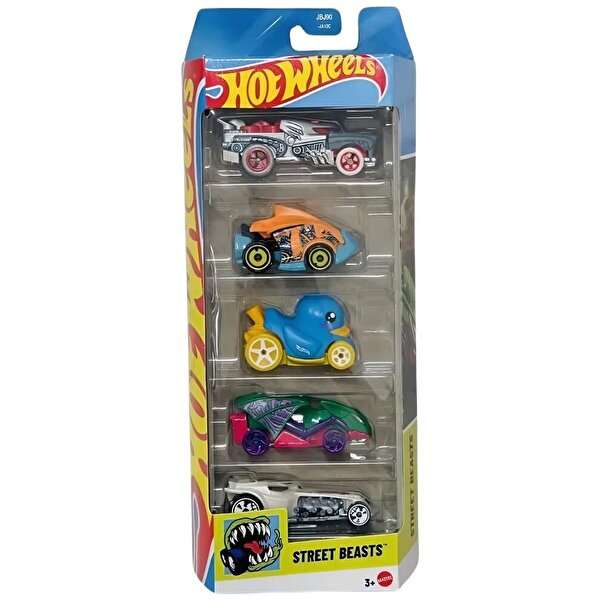 Hot Wheels Beşli Araba Seti Street Beasts JBJ90