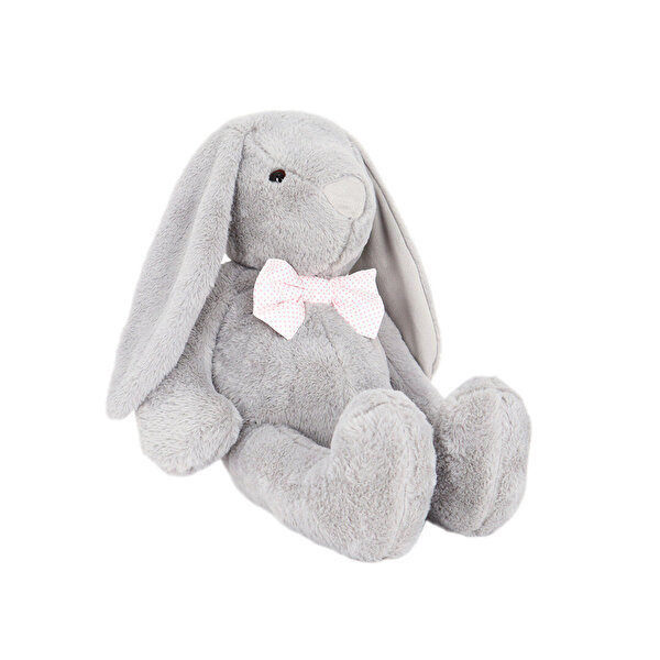 Papyonlu Uzun Kulak Tavşan Gri 60 Cm