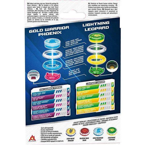 Infinity Nado Başlangıç Paketi Gold Warrior Phoenix ve Lightning Leopard