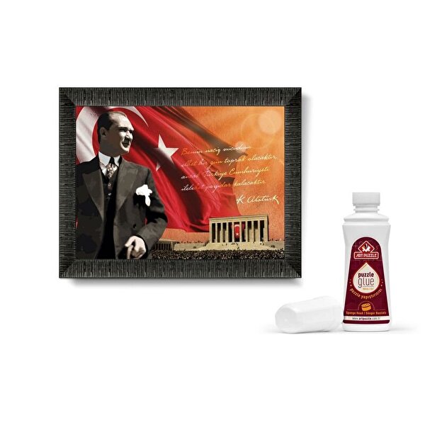 Atatürk ve Anıtkabir Çerçeveli Puzzle 1000 Parça