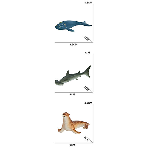 Tüpte Deniz Hayvanları Seti