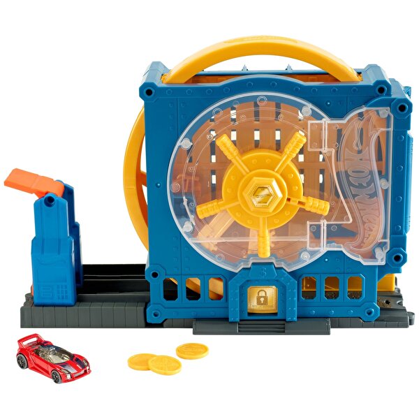 Hot Wheels Tekerlekli Yarış Dünyası Oyun Seti Bankadan Kaçış Heyecanı GBF96