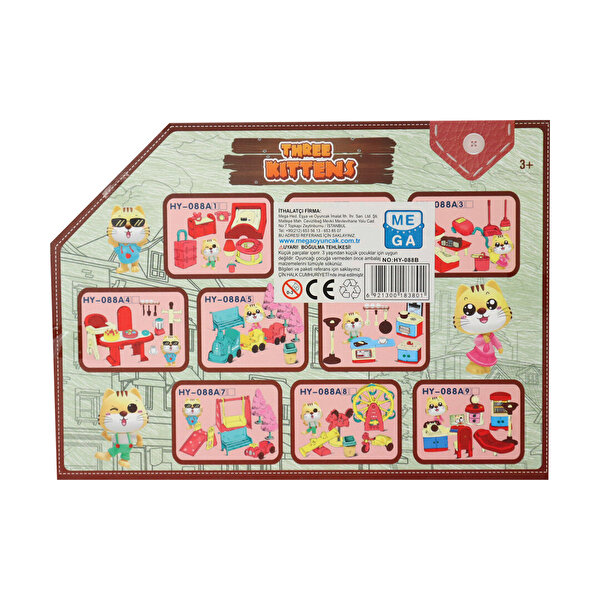 Sevimli Yavru Kedi Mutfak Seti