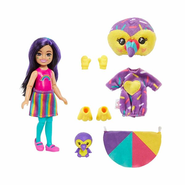 Barbie Cutie Reveal Bebekler Chelsea Tropikal Orman Serisi HKR16