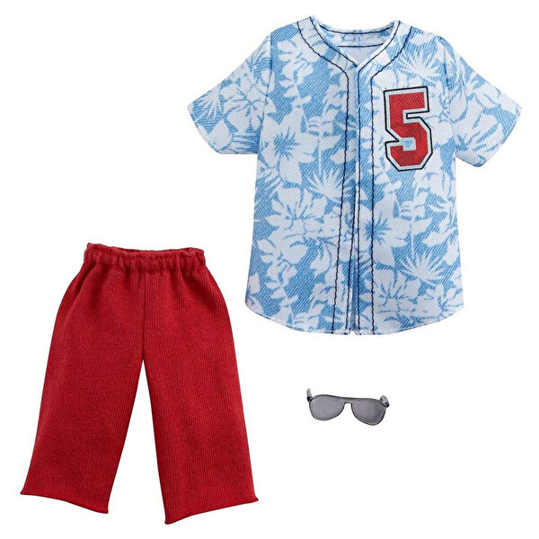 Barbie Ken Bebek Kıyafet Koleksiyonu Kırmızı Şort GRC75