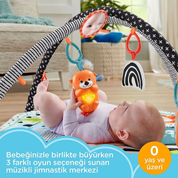 Fisher Price Neşeli Hayvanlar 3'ü 1 Arada Jimnastik Merkezi HBP41