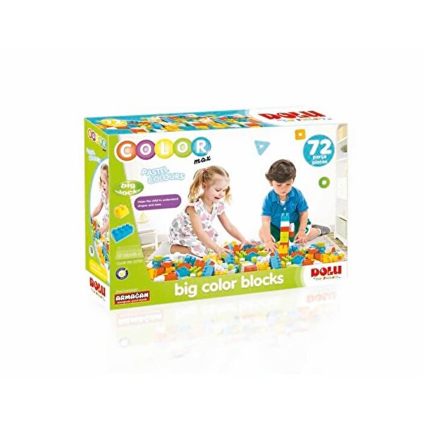 Büyük Renkli Bloklar 72 Parça
