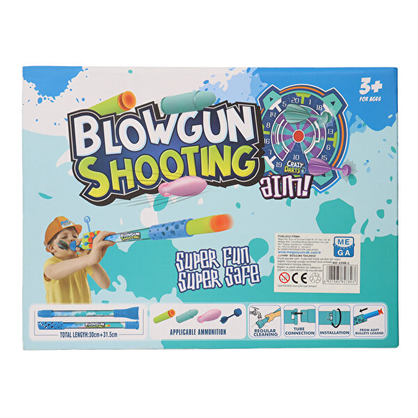 Üflemeli Atış Dart Seti