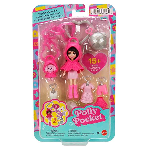 Polly Pocket Anahtarlık Süsleme Kiti Oyun Seti JKR48