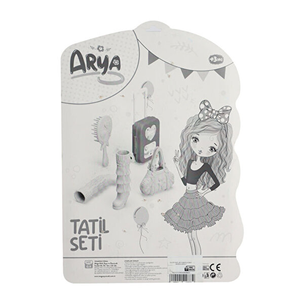 Arya'nın Tatil Seti Kalp Desen Elbiseli