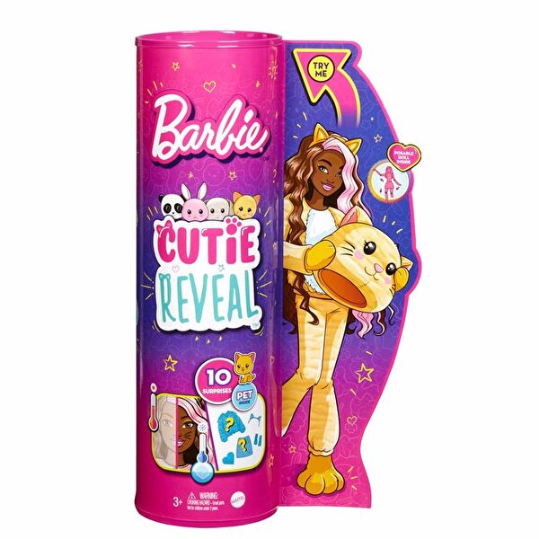 Barbie Cutie Reveal Bebekler Kedi HHG20